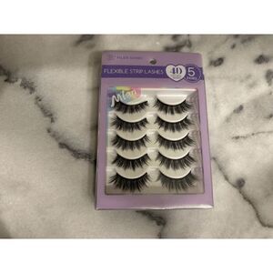 MLen Diary Flexible Strip Lashes 4D Natural Series Pack of 5 Pairs